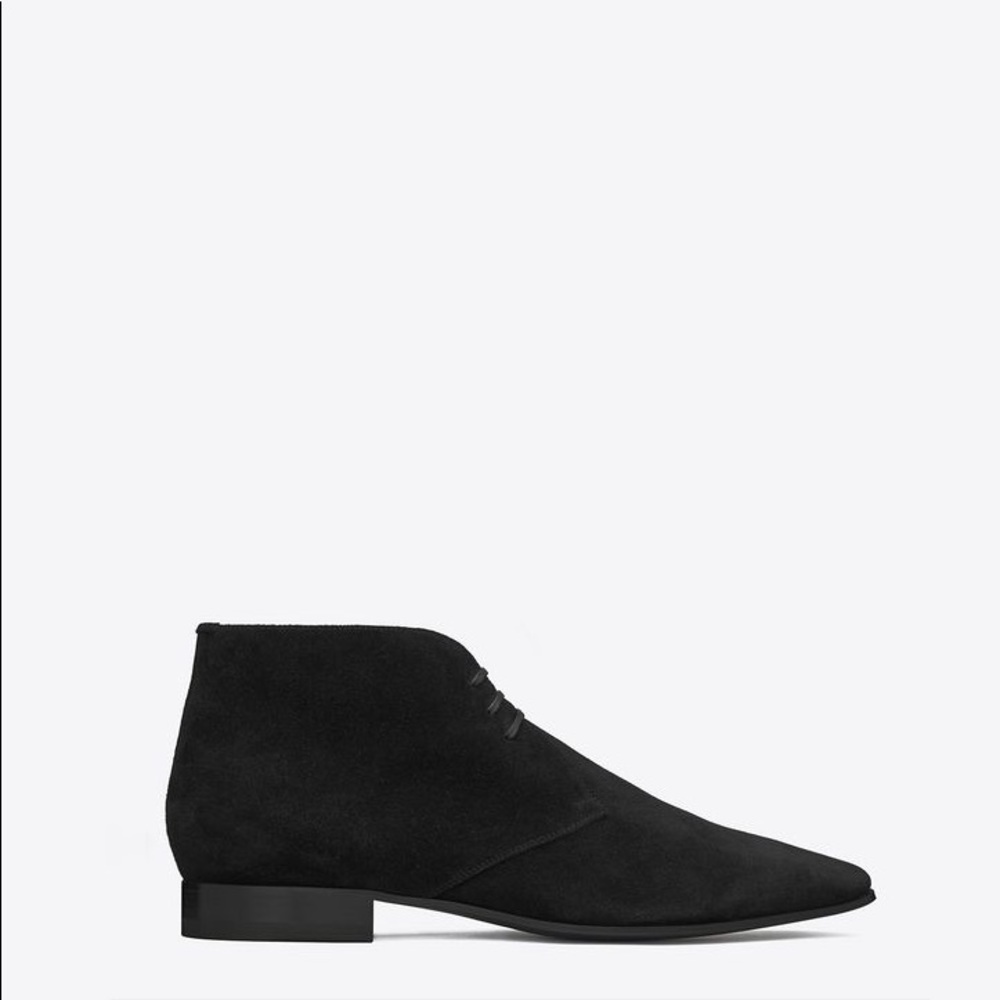 Saint Laurent Lulu 20 Desert Boot in Black Suede